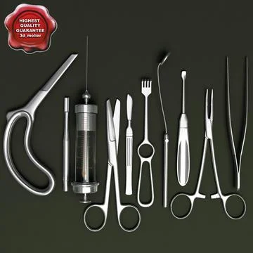 3D Dentist Tools 3D model