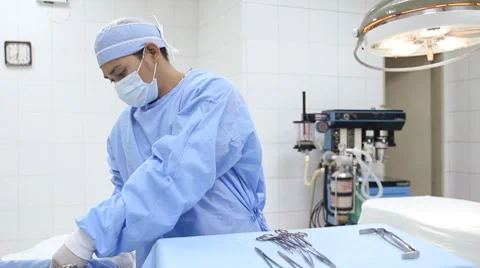 Surgical Instruments Stock Footage 7135389