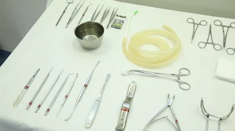 Surgical instruments Stock Footage 46530664