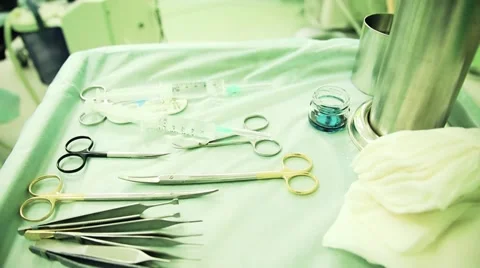Surgical instruments Stock Footage 55671970