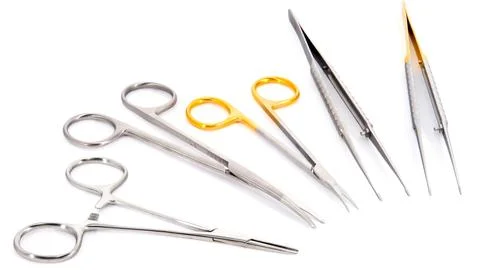 Surgical instruments, scissors Stock Photos
