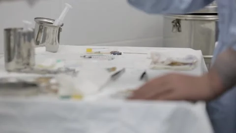 Surgical kit Stock Footage 154586277