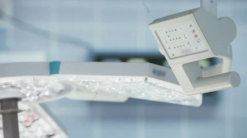 Surgical lamp and control panel Stock Footage 53216450