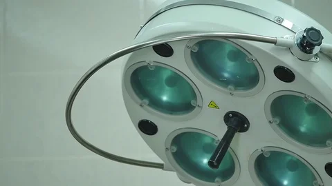 Surgical lamp in operating-room Stock Footage 70746452