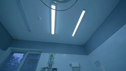 Surgical lamp in the operating room. Stock Footage 81133640