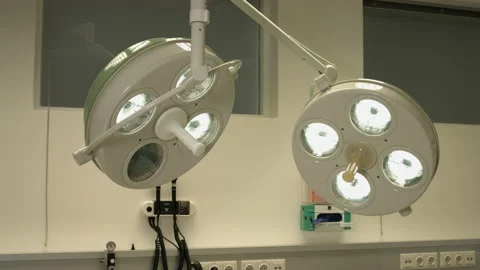 Surgical Lights Stock Footage 166967946