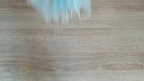 Surgical Mask Dropping On Table Stock Footage 136957580