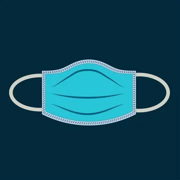 A surgical mask Stock Illustration