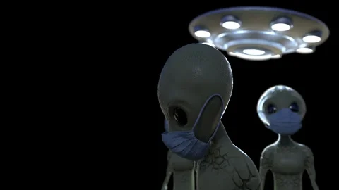 Surgical Masked Aliens Stock Footage 243002814
