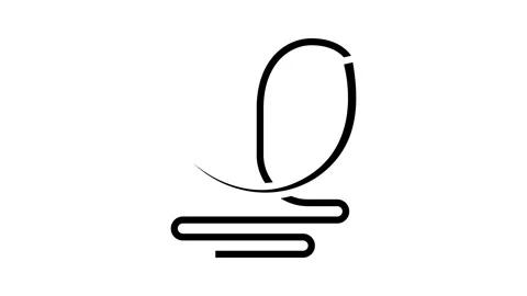 Surgical needle thread surgeon glyph icon animation Stock Footage 326144151