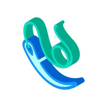 Surgical needle thread surgeon isometric icon vector illustration イラスト素材