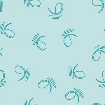 Surgical needle thread surgeon line seamless pattern Stock Illustration