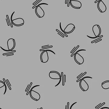 Surgical needle thread surgeon vector seamless pattern Stock Illustration