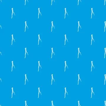 Surgical pliers pattern vector seamless blue Illustrazione stock