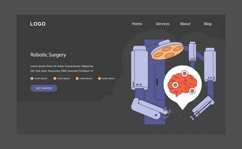 Surgical Precision concept. Flat vector illustration. Stock Illustration