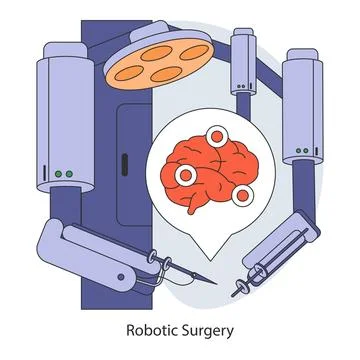 Surgical Precision concept. Flat vector illustration. Stock Illustration