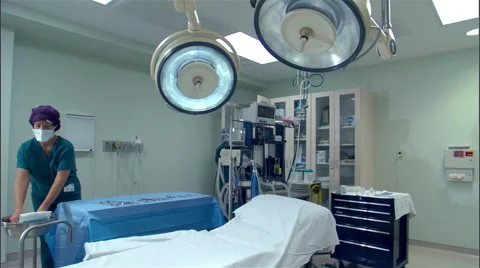 Surgical preparation Stock Footage 65462332