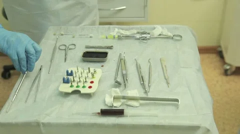 Surgical protocol of dental implants Stock Footage 44907932