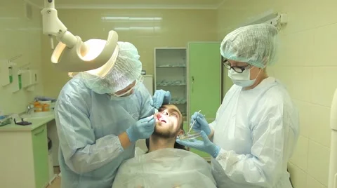 Surgical protocol of dental implants Stock Footage 44908496