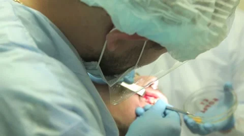 Surgical protocol of dental implants Stock Footage 44908549