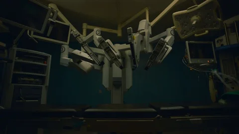 Surgical Robotic Machine Stock Footage 105821093