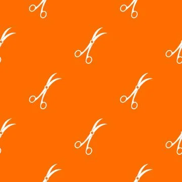 Surgical scissors pattern seamless イラスト素材