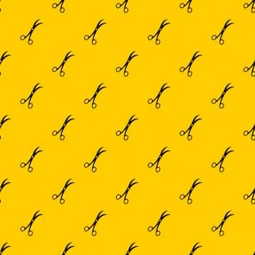 Surgical scissors pattern vector Illustrazione stock