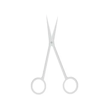 Surgical scissors in style of flat on white background Stock Illustration