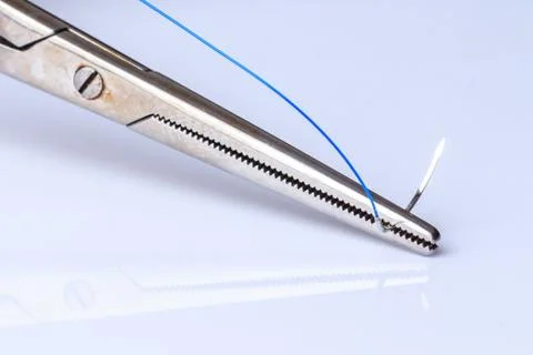 Surgical suture Stock Photos