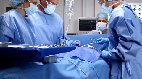 Surgical Team Stock Footage 43352915