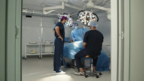 Surgical Team in the Operating Room Stock Footage 315986651