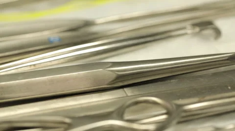 Surgical tools cleaning Video stock 43432346