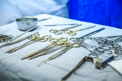 Surgical tools instruments Stock Photos