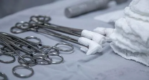 Surgical tools instruments Stock Photos