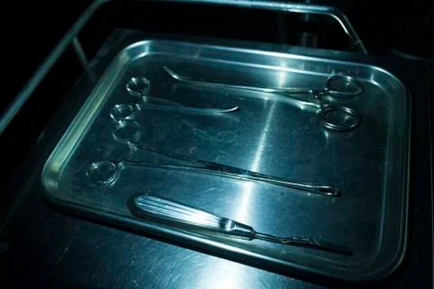 Surgical Tools on Tray Stock Photos