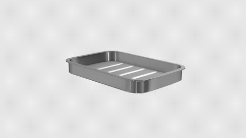 Surgical Tray Rotating on a Transparent Background. Seamless Loop. 4K Stock Footage 307094675