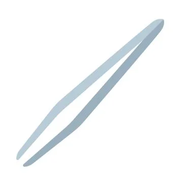 Surgical tweezers vector icon flat isolated Stock Illustration