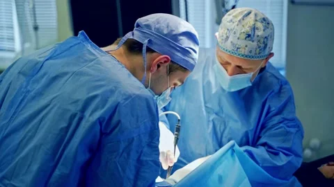 Surgical work in the operating room. Stock Footage 130510028