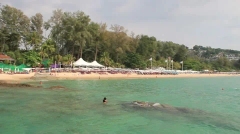 Surin beach Phuket. Stock Footage 38168537