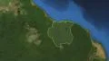 Suriname. 3d earth in space - zoom in on Suriname contoured 4k 4k or 4k+ Resolution