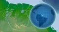 Suriname and Globe. Bumps shaded 4k or 4k+ Resolution