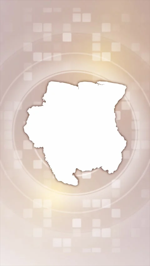 Suriname Animated Map Stock Footage 275901477