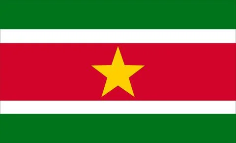 Suriname Flag Design Stock Illustration