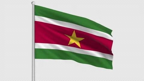 Suriname Flag Stock-Footage 211475147
