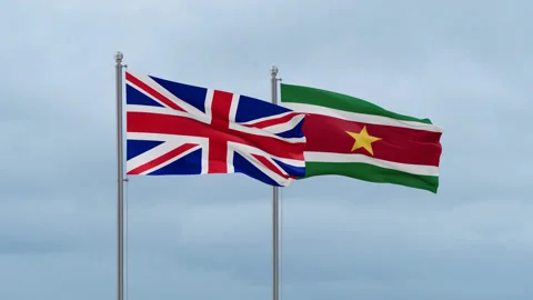 Suriname flag Stock Footage 251748479