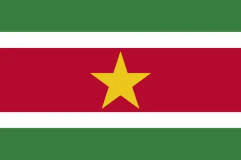 Suriname Flag Stock Illustration