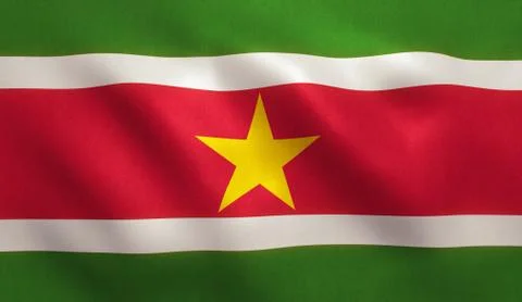 Suriname Flag Stock Illustration