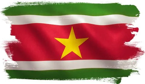 Suriname Flag Stock Illustration