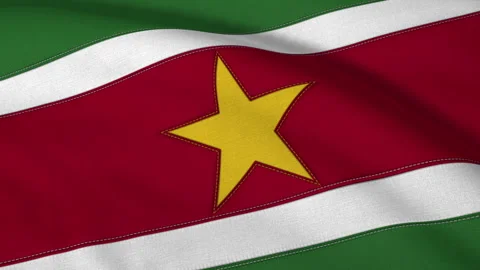 Suriname Flag Loop Stock Footage 241262050