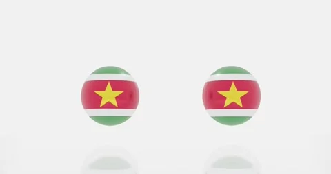 Suriname flag symbol Stock Footage 195283434